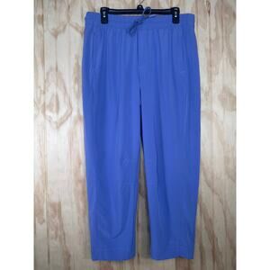 Athleta Pull-On Activewear Pants Size 12 Periwinkle Stretch Waist Drawstring